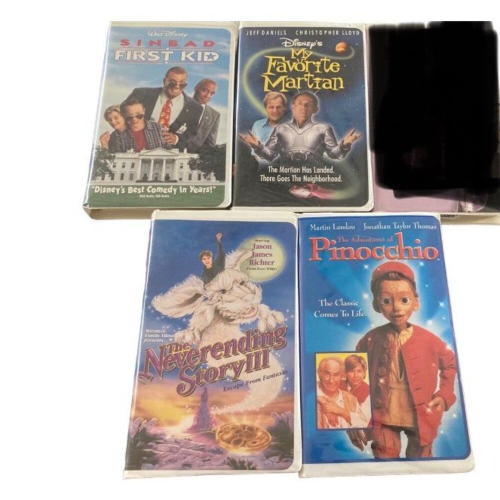 First Kid My Favorite Martian Neverending Story VHS Tape Vintage Movie 90s 80s E